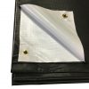 Black/White New Vinyl Tarp: Grommet Close-Up 2