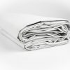 White Vinyl Billboard Tarp - No Pipe Sleeves