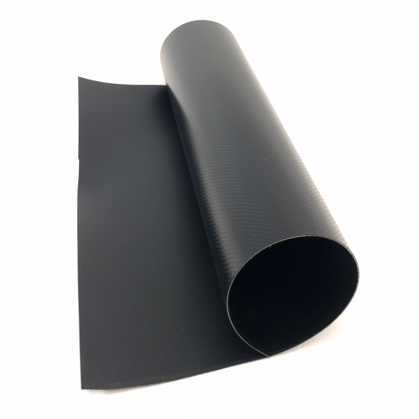 35 oz. 38 Mil Black Vinyl PVC Fish Pond Liner Tarp Close-up 1